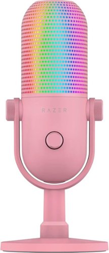 Razer - Seiren V3 Chroma Condenser USB Microphone - Quartz-Front_Standard 