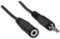 Dynex™ - 6' Stereo Mini Extension Cable - Black-Front_Standard