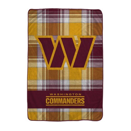 Pegasus - Washington Commanders 66" x 95" Oversized Plaid FAN-mily Ultra Cozy Blanket - Multicolor-Front_Standard 
