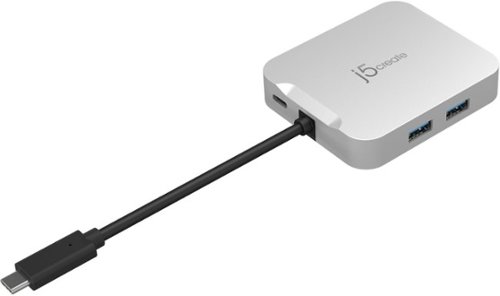 j5create 4k60 Elite USB-C PD Multi-Port Adapter - Silver WORLDWIDE DELIVERY