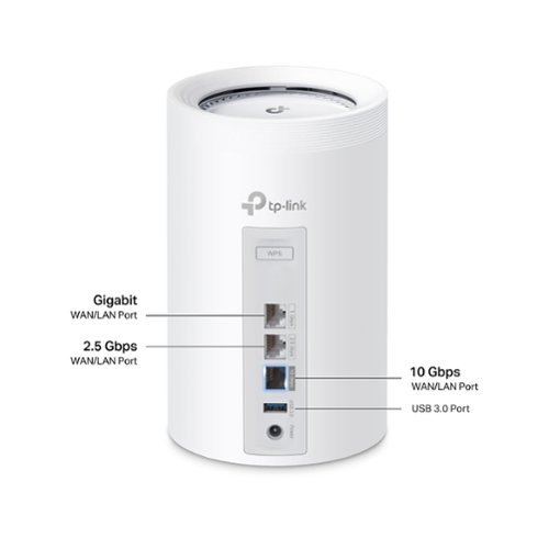 TP-Link Deco BE68 Wi-Fi 7 BE14000 Whole Home Tri-Band Router Mesh with Ultra-Fast 10G Port and AI-Driven Roaming (3-pack) - White WORLDWIDE DELIVERY