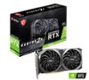 MSI - NVIDIA GeForce RTX 3060 Ventus 2X 12G OC - 12GB GDDR6 - PCI Express 4.0 - Graphics Card - Black-Front_Standard