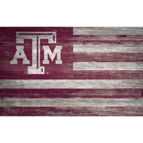Fan Creations - Texas A&M Aggies 11'' x 19'' Distressed Flag Sign - Multicolor-Front_Standard 