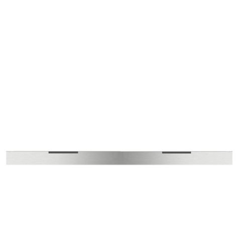 Monogram - 48" Toe Kick for Side-by-Side Installation of Undercounter Wine and Beverage Centers - Stainless Steel-Front_Standard 