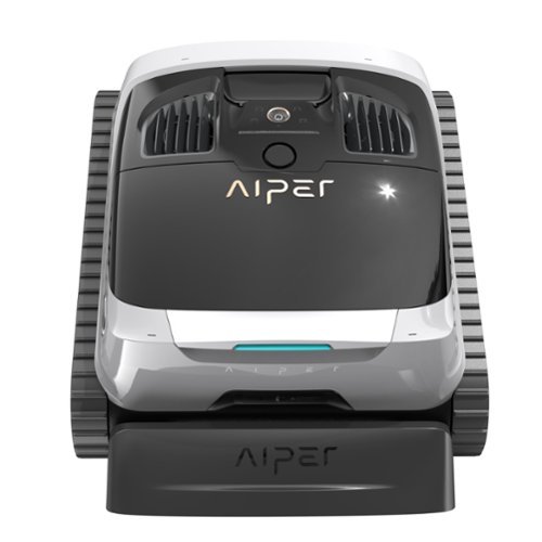 Aiper - Scuba N1 Max Cordless Robotic Pool Cleaner for In-Ground Pools up to 2150sq.ft, Automatic Pool Vacuum, Lasts 180 Mins - White-Front_Standard 