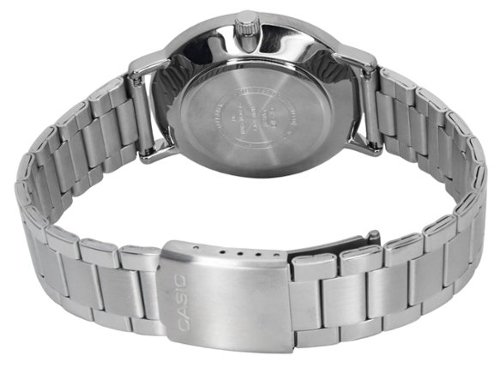 Casio Analog Quartz MTP VT04D 1E Mens Watch Stainless Steel Black
