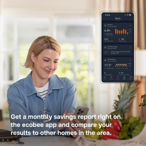 ecobee Smart Thermostat Premium - WiFi, Siri & Alexa Built-In, Smart Sensor, Air Quality Monitor - Black BUY IN HONG KONG