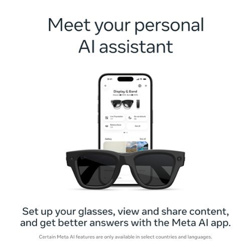 Meta Ray-Ban Display & Neural Band | AI glasses with in-lens display - Shiny frame, standard - band size 3 - Black BUY IN DUBAI