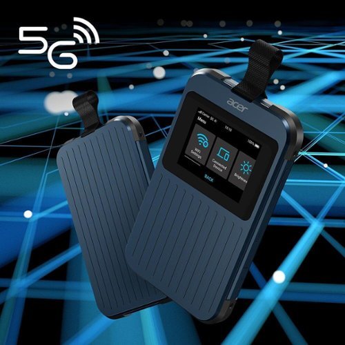 Acer - Connect Enduro M3 Portable 5G Mobile Wi-Fi Hotspot FF.G29TA.001_N Connect M3 - Blue/ Black-Front_Standard 