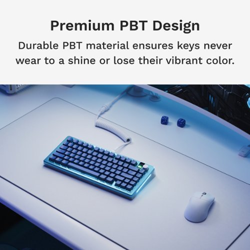 Glorious GPBT Basics Universal Keycap Set Compatible with Most 100% 85% 80% TKL 60% Compact 75% Mechanical Keyboards - Mana Blue WORLDWIDE DELIVERY