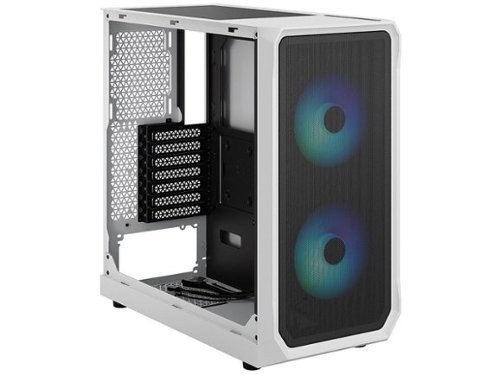 Fractal Design Focus 2 RGB White ATX mATX Mini ITX Clear Tinted