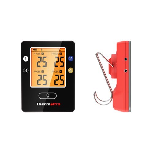 ThermoPro Bluetooth 4 Probes Wireless Food Thermometer - Black/Red BUY IN EUROPE