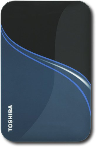  Toshiba - 500GB External USB 2.0 Portable Hard Drive - Liquid Blue