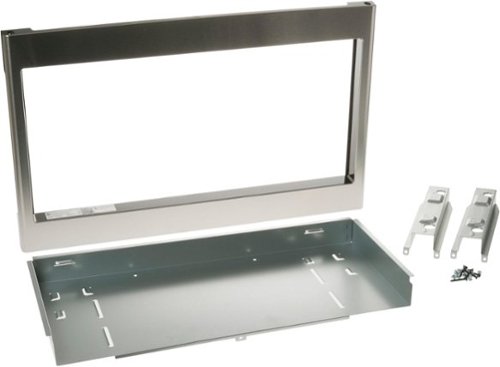 27" Built-In Trim Kit for Select GE Microwaves - Stainless steel