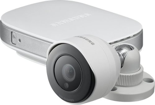  Samsung - SmartCam Indoor/Outdoor Wireless High-Definition Home-Monitoring Camera - White