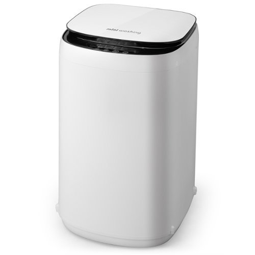 Costway - 7.7 lb. Full Automatic Washing Machine 0.78 Cu. Ft. Compact Washer and Spinner Combo - White