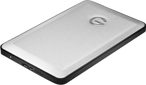  G-Technology - G-DRIVE slim 500GB External USB 3.0 Portable Hard Drive - Silver