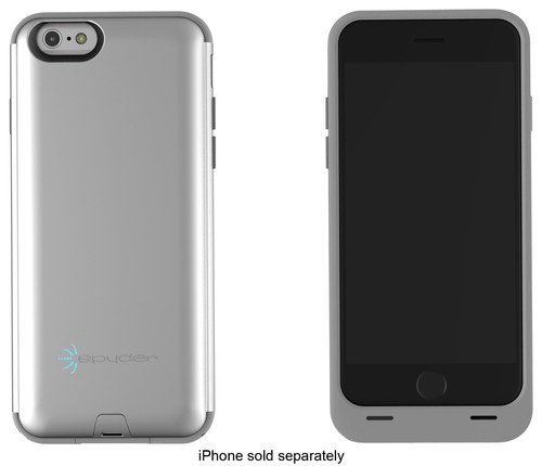  Spyder - Powershadow External Battery Case for Apple® iPhone® 6 and 6s - Titanium