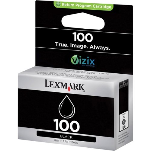  Lexmark - No. 100 Standard Capacity - Black Ink Cartridge - Black