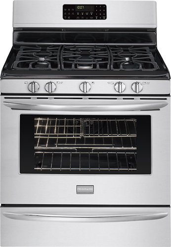  Frigidaire - Gallery 30&quot; Self-Cleaning Freestanding Gas Convection Range - Silver