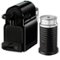 Nespresso - Inissia Espresso Machine with Aeroccino Milk Frother by DeLonghi - Intense Black-Front_Standard