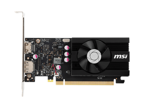 MSI - GeForce GT 1030 4GB GDDR4 PCI Express 3.0 x16 (uses x4) ATX Graphics Card GT 1030 4GD4 LP OC-Front_Standard 