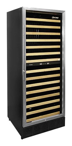 Vinotemp - 160-Bottle Wine Cellar - Black-Front_Standard 