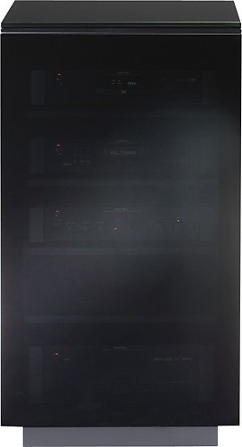 BDI - Mirage A/V Tower - Black-Front_Standard 