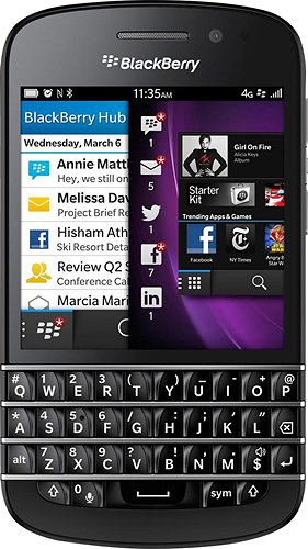  BlackBerry - Q10 4G Cell Phone (Unlocked) - Black