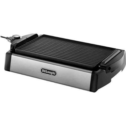 De'Longhi - 2-in-1 Indoor Grill & Griddle - Black/Stainless Steel-Left_Standard 