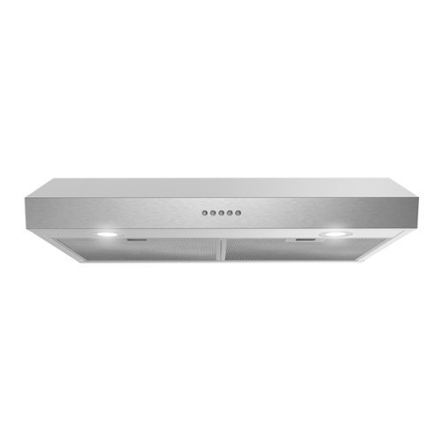 Streamline - 30 inches - Recirculating - Under cabinet Range Hood - Brushed Stainless Steel-Front_Standard 