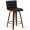 Simpli Home - Roland Counter Height Stool - Black-Front_Standard
