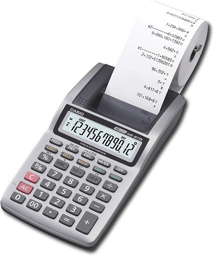  Casio - Handheld Printing Calculator - Gray