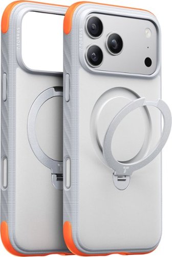 TORRAS - Ostand Q3 Rugged Case for iPhone 18 Pro Max/ iPhone 17 Pro Max, 360° Spin Stand MagSafe Rugged Case - Sunrise White