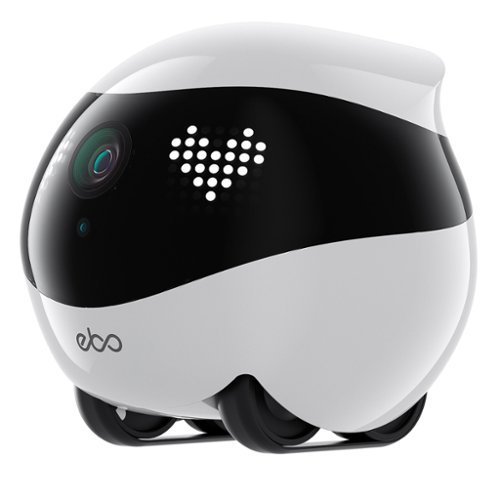 Enabot - EBO Air 2 Whole-Home Mobile Robot 2K Ultra HD Camera, Remote Monitoring and Control - Dove White-Front_Standard 