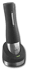  Sharper Image - Rechargeable Wine Opener - Black