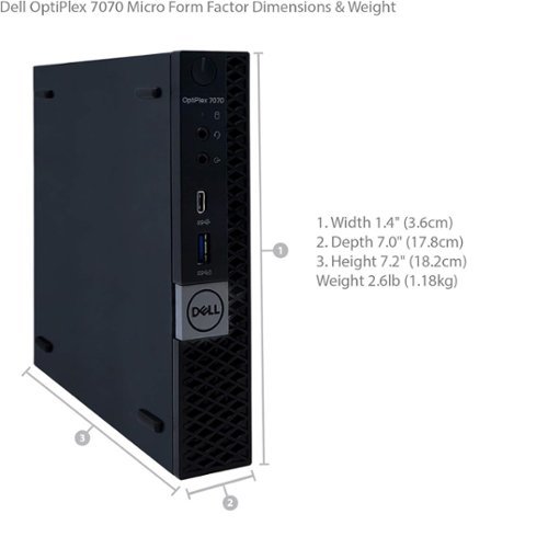 Dell Refurbished Excellent Optiplex 7070 Micro Desktop PC, Intel