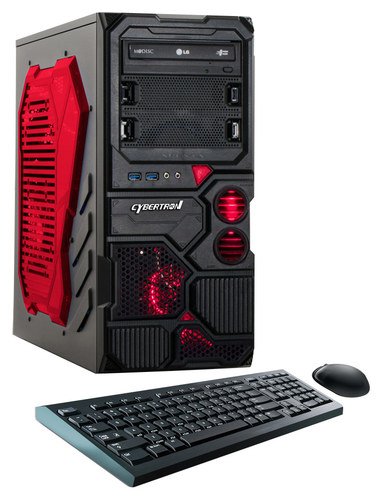  CybertronPC - Borg-709 Desktop - AMD FX-Series - 8GB Memory - 1TB Hard Drive - Black/Red