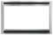 27" Trim Kit for Select Frigidaire Microwaves - Stainless steel-Front_Standard