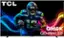 TCL is the brand of the television, and the image features a football player from the Seattle Seahawks. The player is wearing the number 12 jersey, and the television is advertised as a QM6K mini-LED TV.