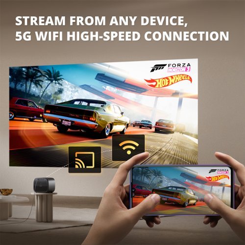 ETOE E3 Pro 4K 1080P Smart Projector, Android TV 11.0 & Netflix Certified, 600 ANSI, 20W Dolby Audio, Auto Focus & Keystone - Black WORLDWIDE DELIVERY
