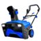 Costway - 20" Electric Snow Thrower 120V 15Amp Snow Blower w/180° Rotatable Chute 2 Lights - Blue-Front_Standard