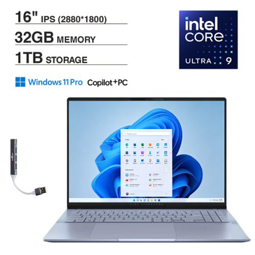 ASUS S16 S5606CA SB92 Laptop, Ultra 9 285H, 32GB, 1TB SSD, 16.0