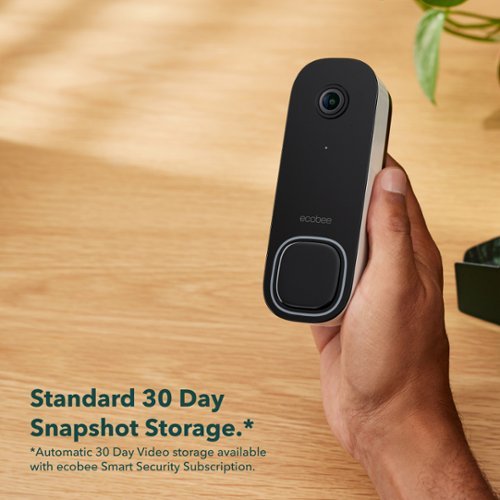 ecobee Smart Video Doorbell - Wired with Advanced Person and Package Detection - Black BUY IN EUROPE