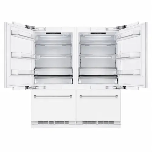 Front. Kucht - 72 in. Panel‑Ready Built‑In Column Refrigeration Set — 36. in. Refrigerator & 36 in. Freezer - Panel Ready.