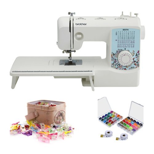 Brother - XR3774 Wide Table Sewing with Built-In Stitches with Sewing Bundle-Front_Standard 