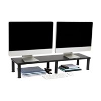 Mind Reader - Large Dual Monitor Stand - Black