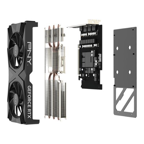 PNY GeForce RTX 4070 SUPER 12GB Overclocked GDDR6X PCI Express 4.0  Graphics Card with Dual Fan - Black BUY IN MIDDLE EAST