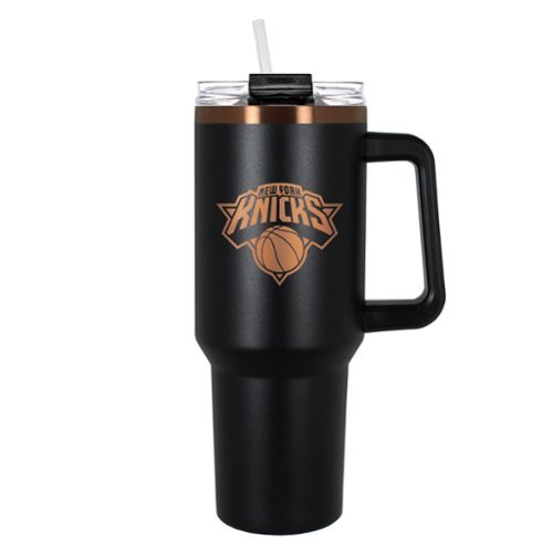 Great American Products - New York Knicks 40oz. Colossus Copper Edition Tumbler - Black-Front_Standard 