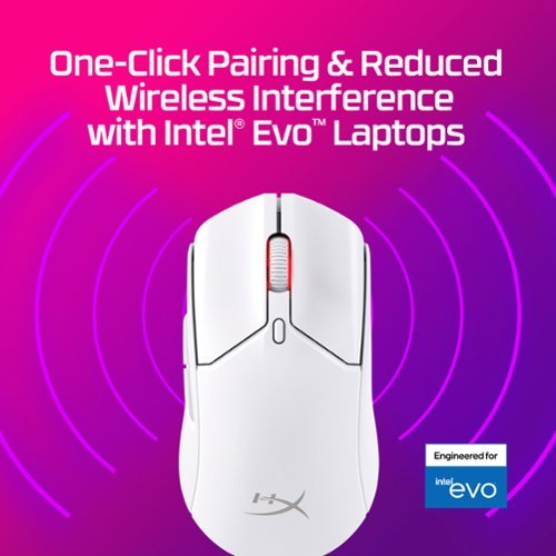 HyperX Pulsefire Haste 2 Lightweight Wireless Optical Gaming Mouse with RGB Lighting - Wireless - White BUY IN MIDDLE EAST